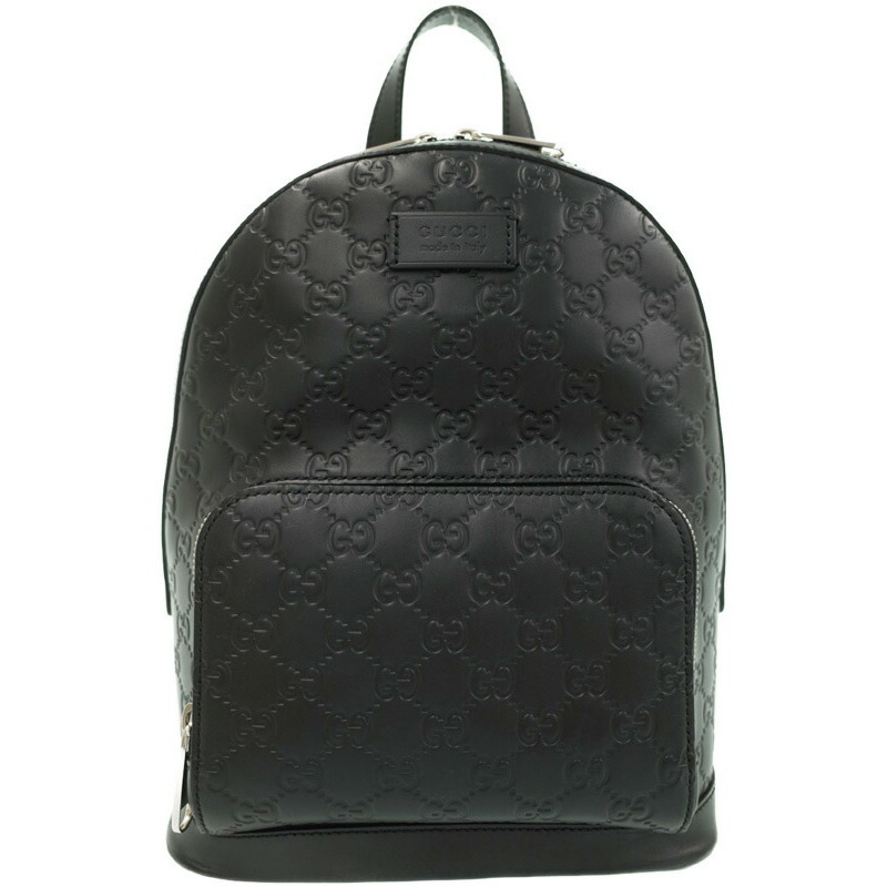 Gucci Gucci Signature Backpack Black